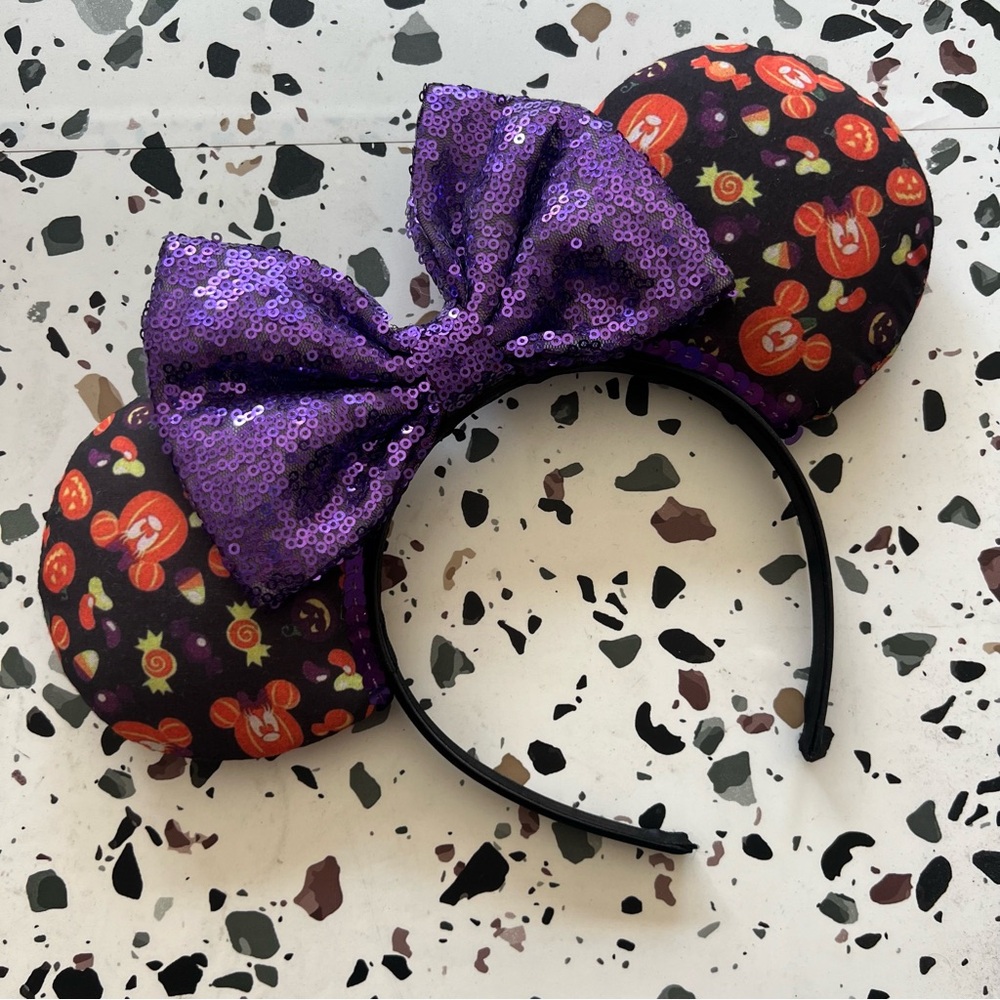 Pumpkin Halloween Minnie Ears